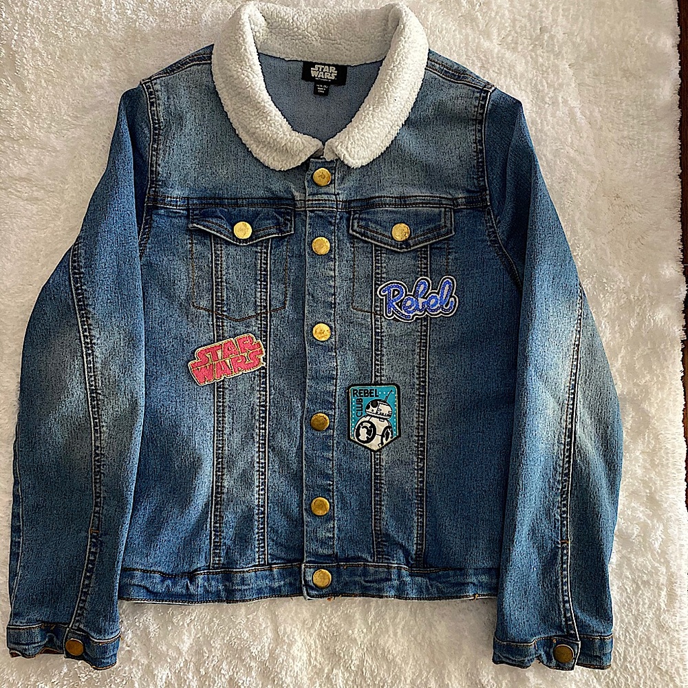 Girls Star Wars Jean Jacket in Size XL 14/16
